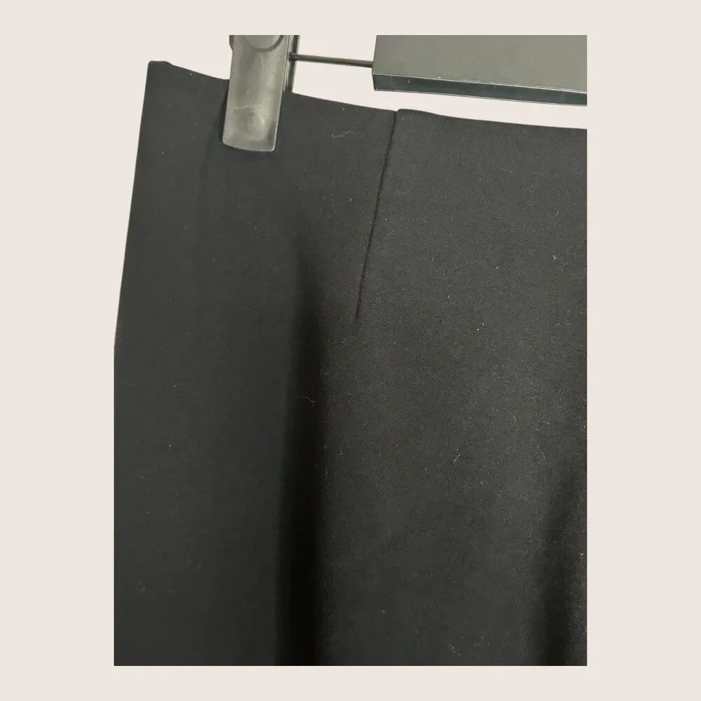 🖤 EILEEN FISHER VISCOSE STRETCH PONTE PANTS BLACK PETITE SMALL - Picture 3 of 5